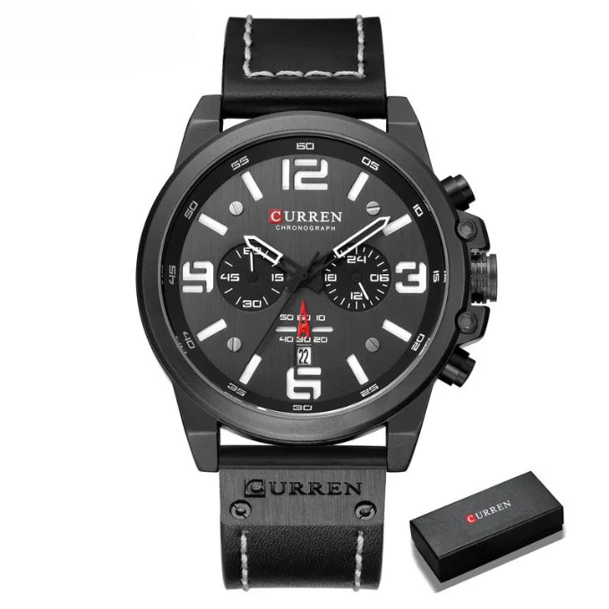 Curren™ | Enduring Chronograph Leather Watch