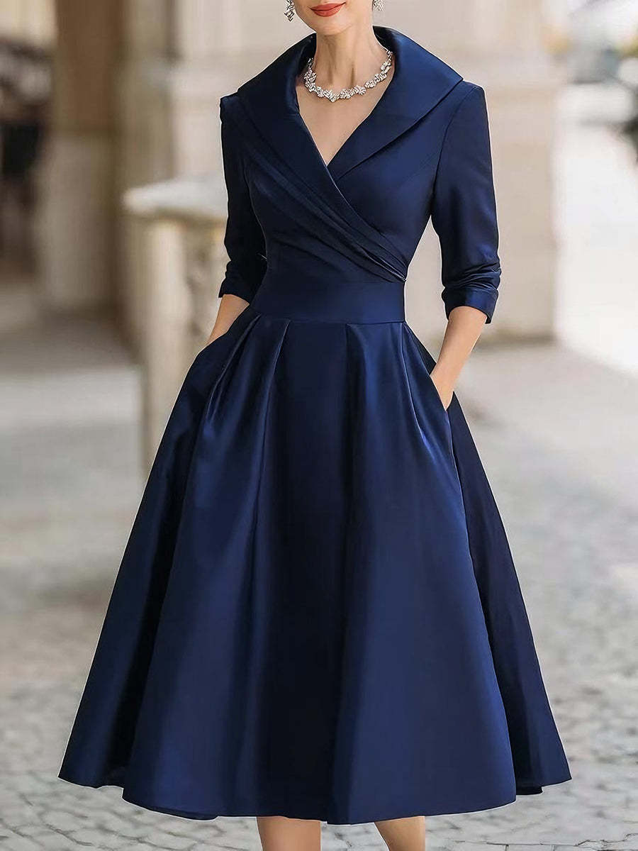 Clara Wynn™ | Lustrous Satin Midi