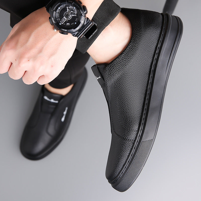 Whitby Deck™ | Leather Slip-On Trainers