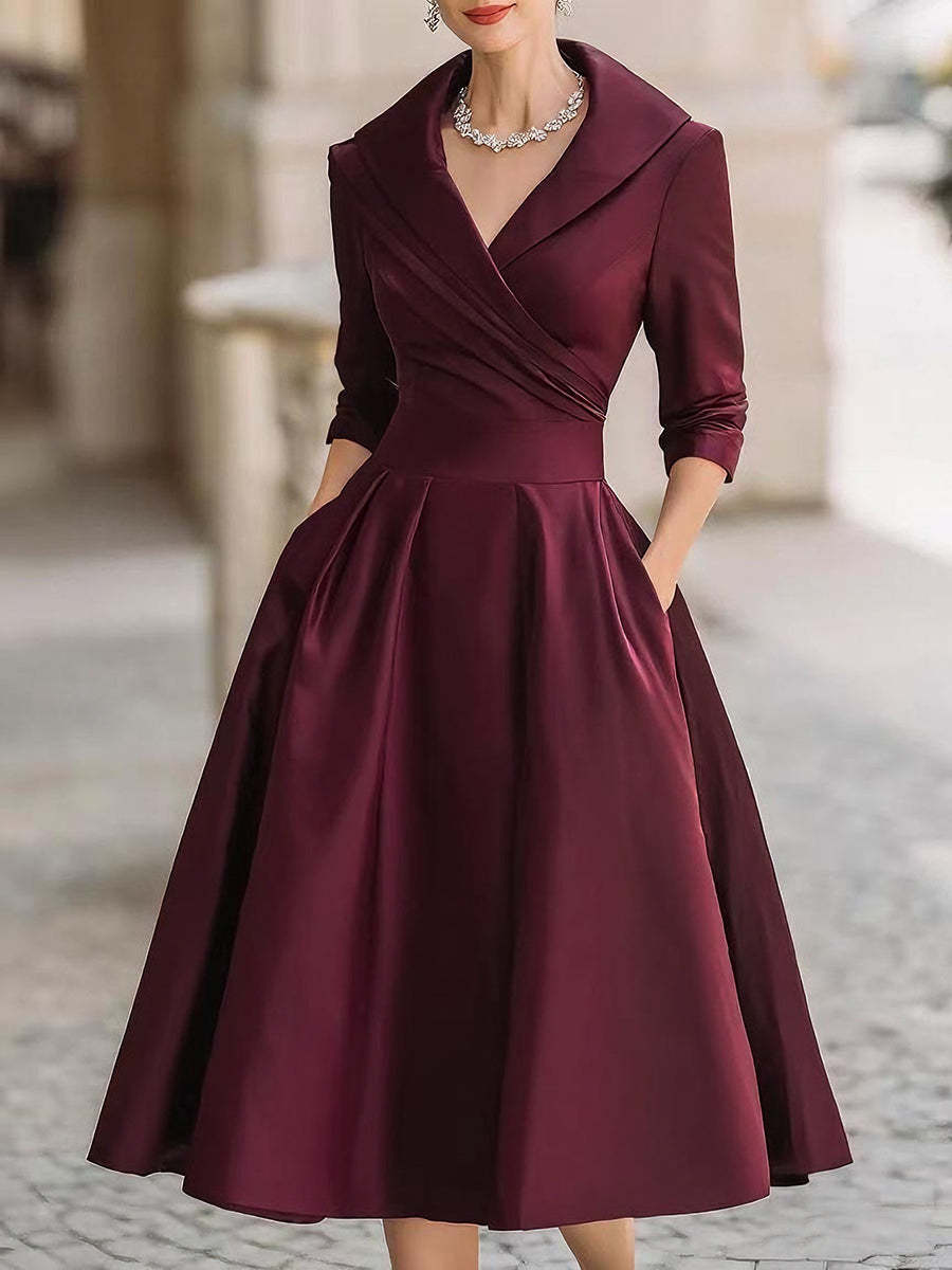 Clara Wynn™ | Lustrous Satin Midi