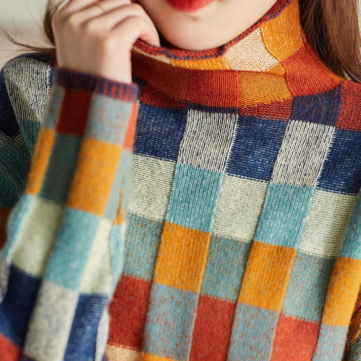 Elise Leroy™ | Cosy Checked Jumper