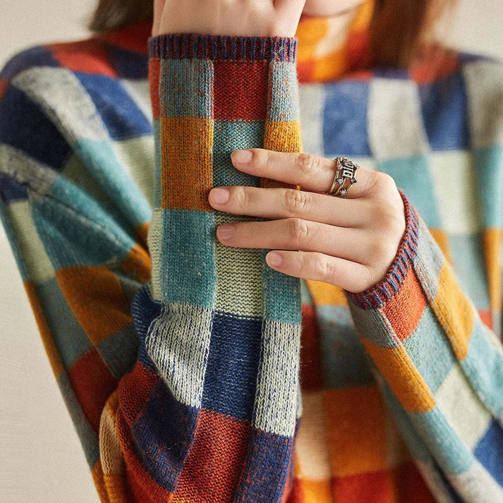 Elise Leroy™ | Cosy Checked Jumper