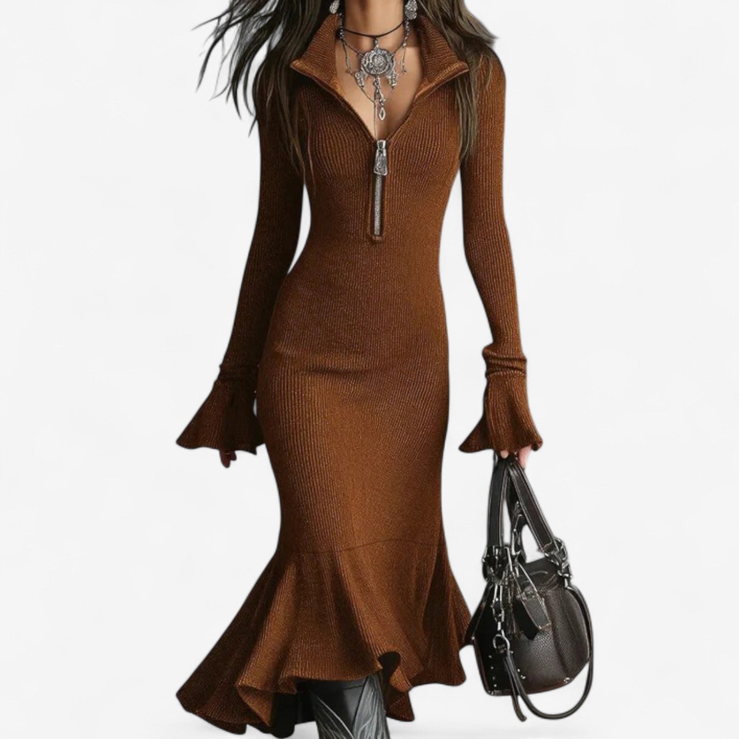 Aveline Shore™ | The Softline Zip Midi