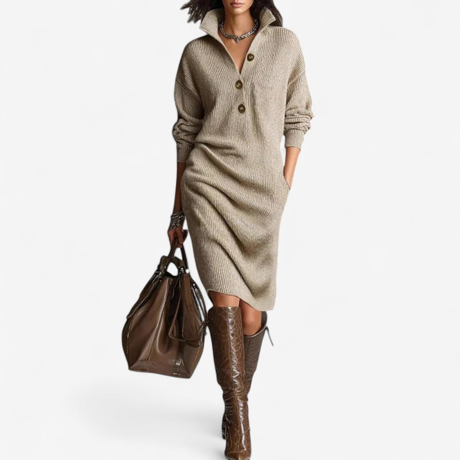 Amelia Shore™ | The Draped Comfort Dress
