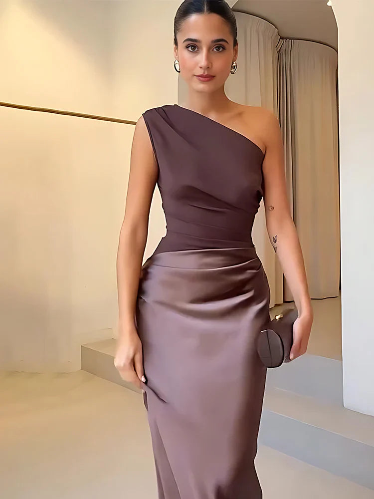 Amara Frost™ | Timeless Drape Dress