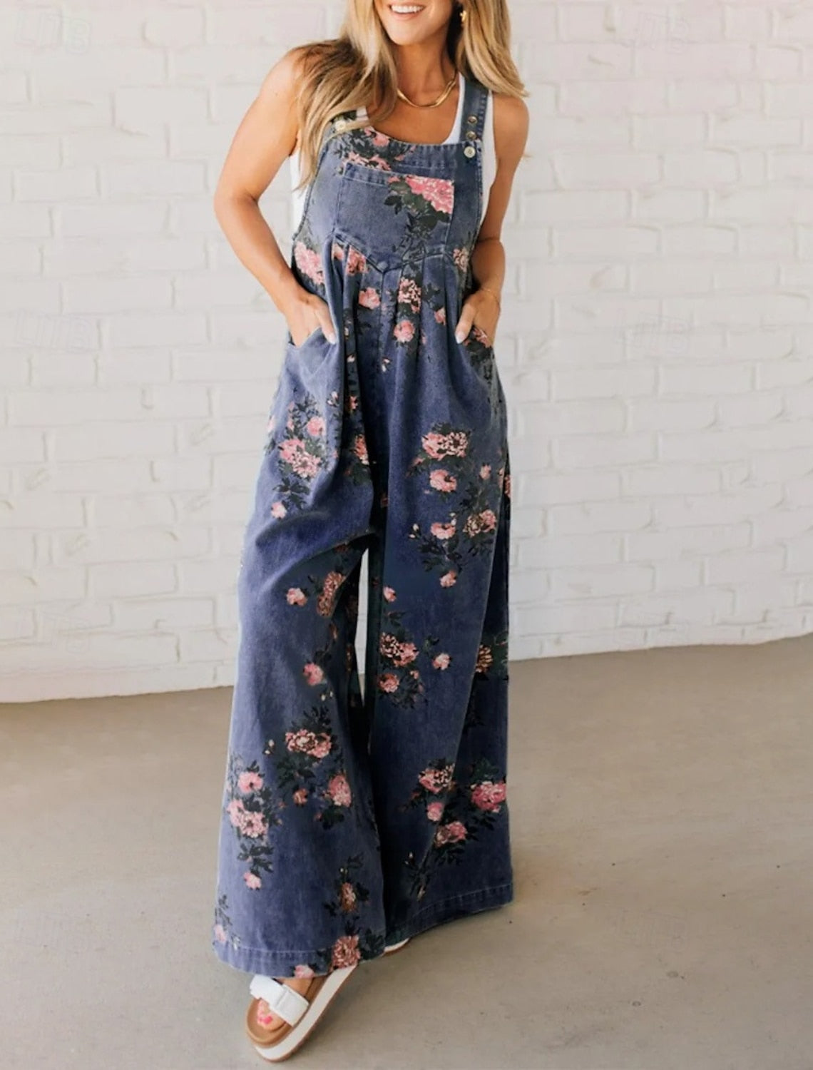 Rose & Ramble™ | Flowy Floral Overalls