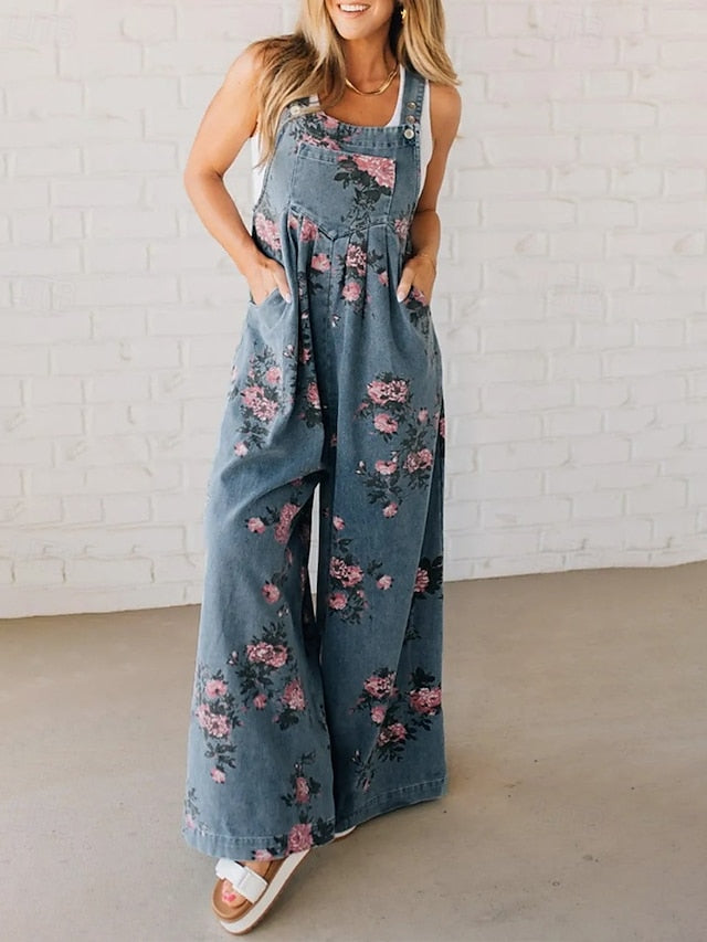 Rose & Ramble™ | Flowy Floral Overalls