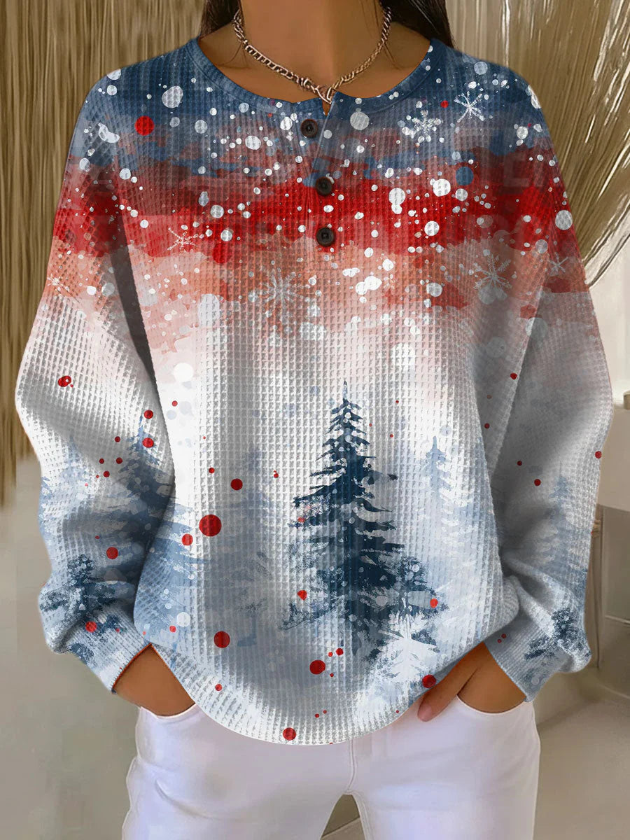 Alva™ | Christmas Sweater with Soft Christmas Tree Pattern