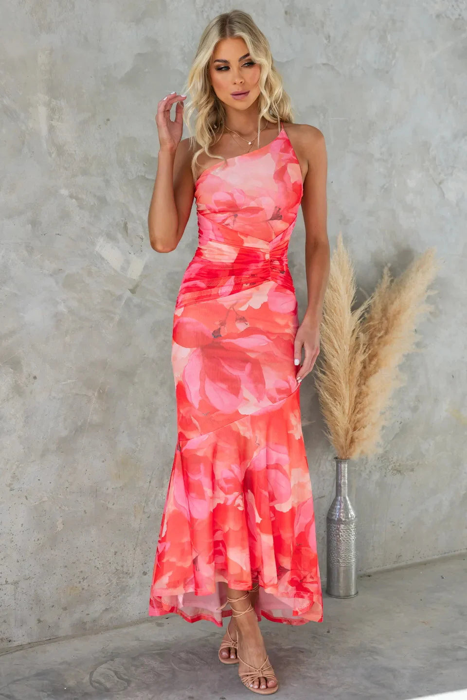 SolentBloom™ | Coastal-Inspired Mesh Gown