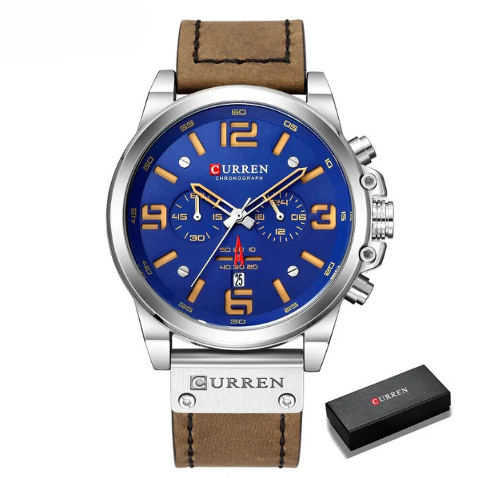 Curren™ | Enduring Chronograph Leather Watch