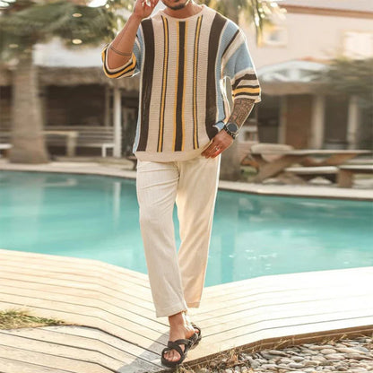 Riviera Rib™ | Linen-Knit Relaxed Tee