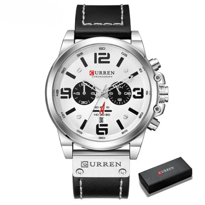 Curren™ | Enduring Chronograph Leather Watch