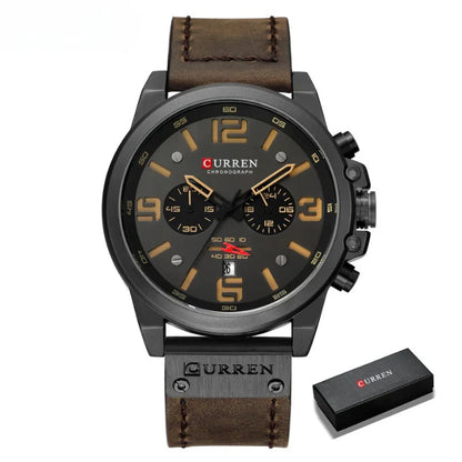 Curren™ | Enduring Chronograph Leather Watch