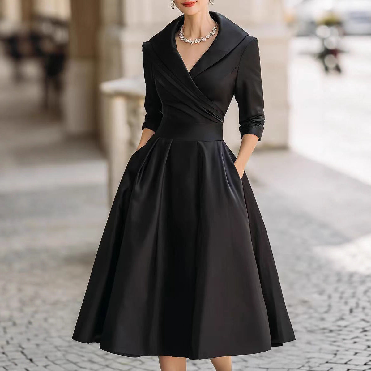 Clara Wynn™ | Lustrous Satin Midi