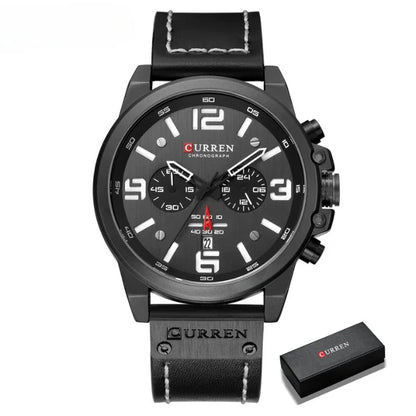 Curren™ | Enduring Chronograph Leather Watch