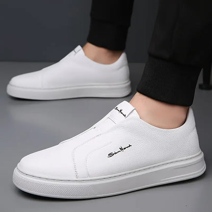 Whitby Deck™ | Leather Slip-On Trainers