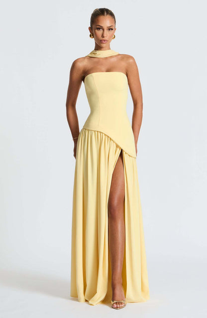 Hampton Royal™ | Lace-Up Back Evening Dress