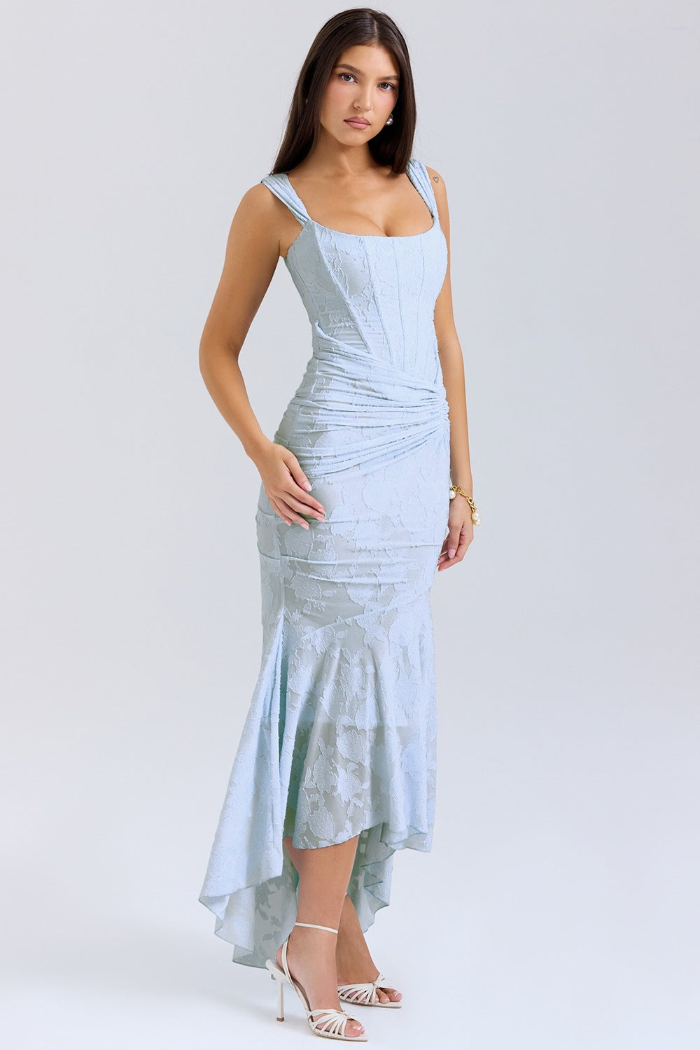 MayfairBelle™ | Corseted Floral Gown