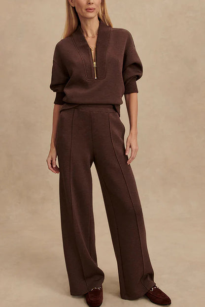 Harlow Knit™ | Elegant Zipper Co-ord