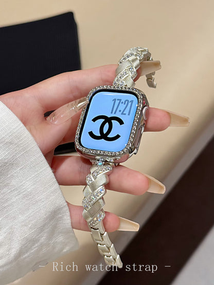 Crown Jewels™ | Diamond-Encrusted Watch Bracelet