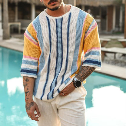 Riviera Rib™ | Linen-Knit Relaxed Tee