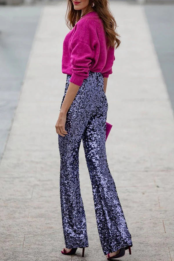 Glasto Glimmer™ | Sequin Party Trousers