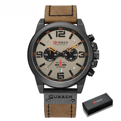 Curren™ | Enduring Chronograph Leather Watch