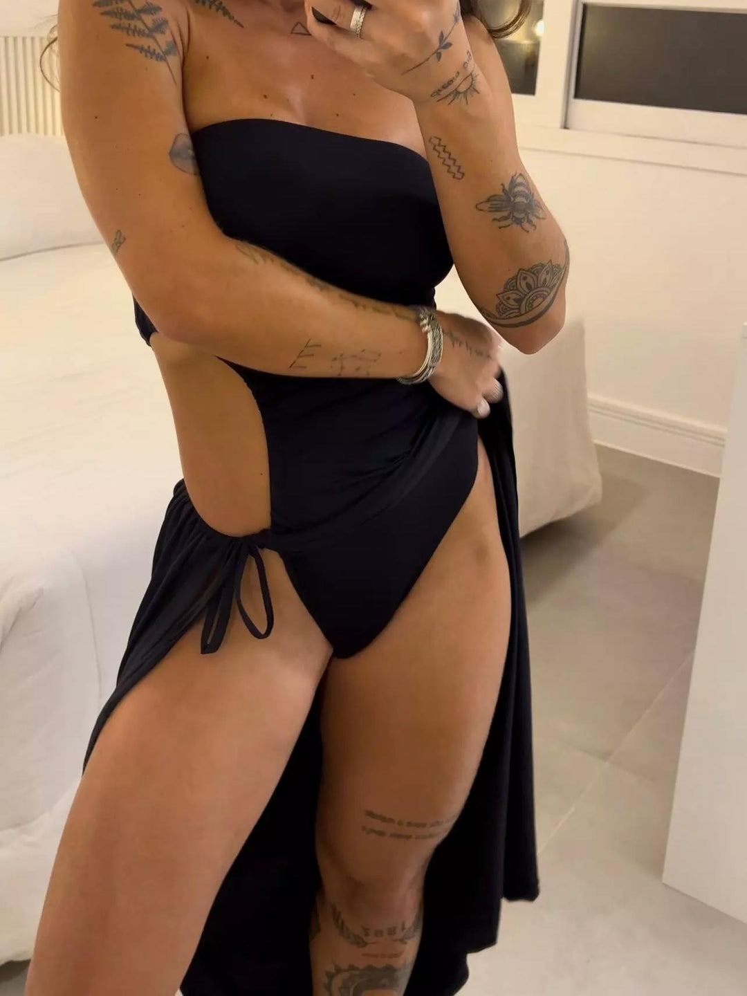 Chelsea Charm™ | Strapless Bodysuit Dress