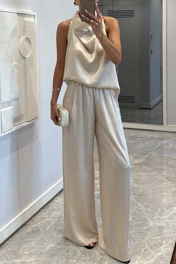 Camden Elegance™ | Loose-Fit Satin Co-ord Set