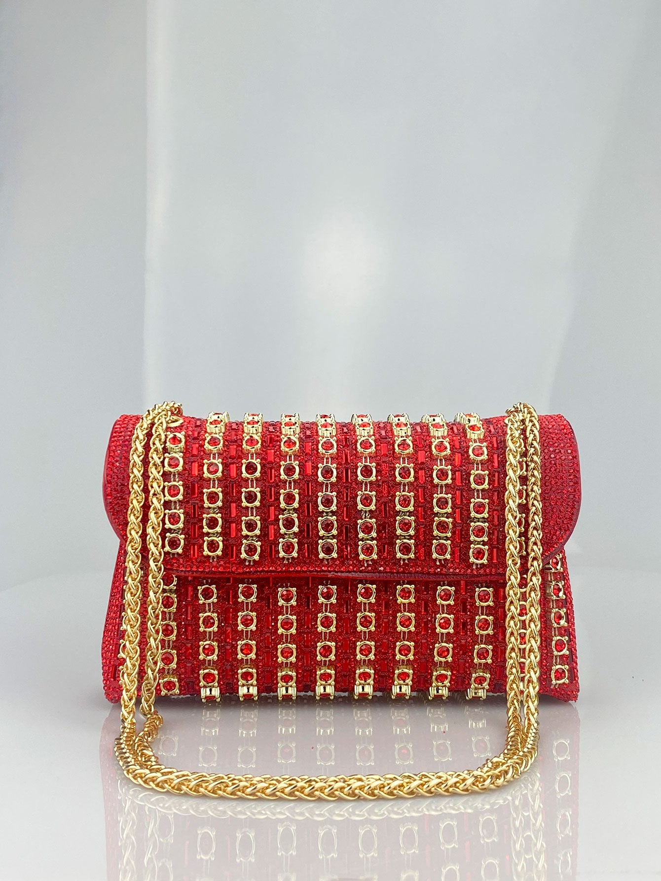 Elara Grace™ | Crystal Accent Shoulder Bag