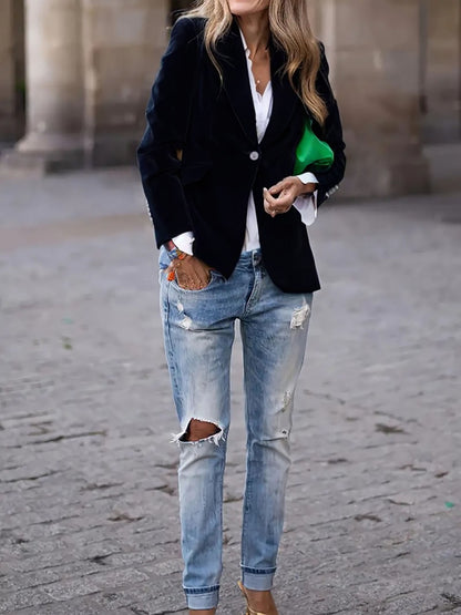 Selena | Women’s Classic Button-Up Casual Blazer