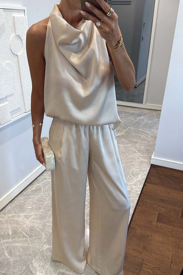 Camden Elegance™ | Loose-Fit Satin Co-ord Set