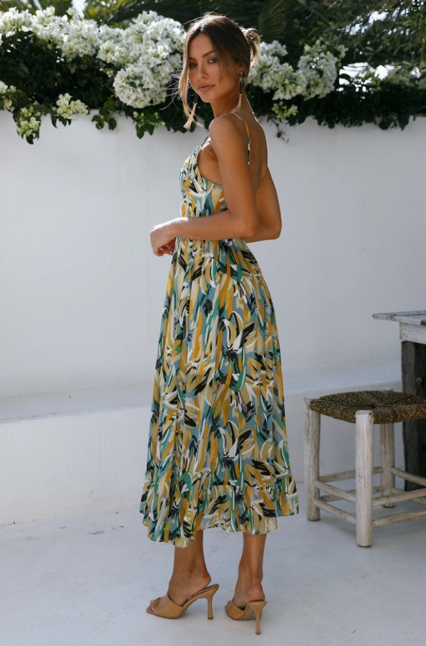 Chiara™ | Colour‑Pop Midi Dress
