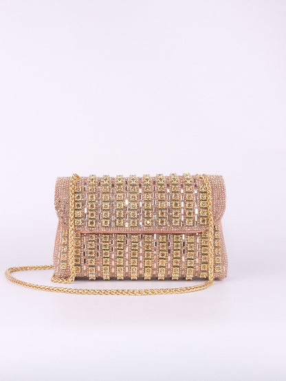Elara Grace™ | Crystal Accent Shoulder Bag