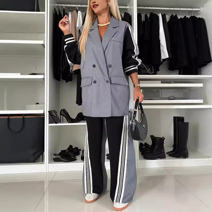 The City Hybrid™ | Patchwork Blazer &amp; Pant Set