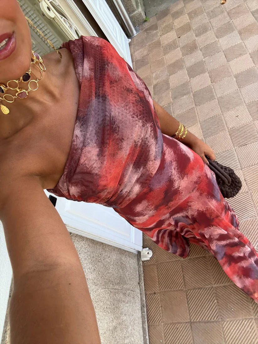 Belgravia Glow™ | Tie-Dye Resort Maxi Dress