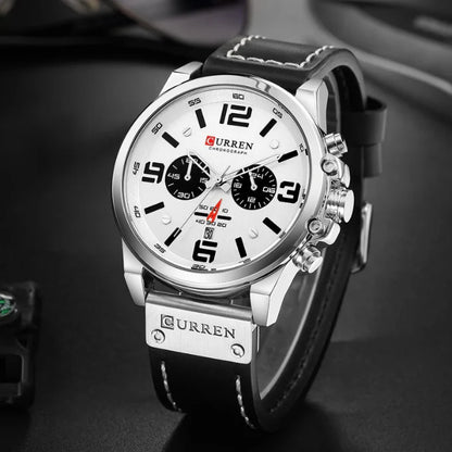 Curren™ | Enduring Chronograph Leather Watch
