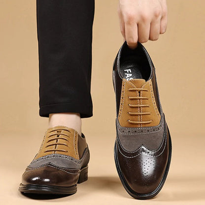 Bexley Manor™ | Dual-Tone Wingtip Loafers