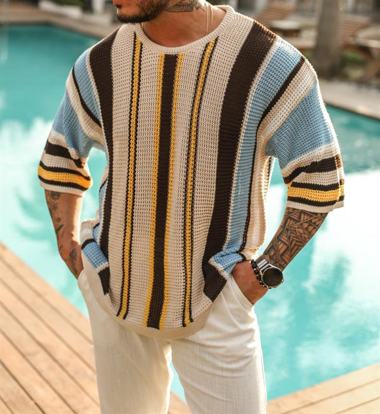 Riviera Rib™ | Linen-Knit Relaxed Tee