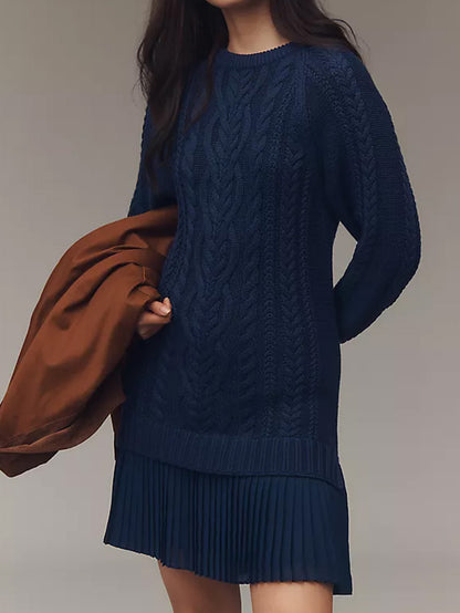 Covent Chic™ | Wool Blend Mini Sweater Dress
