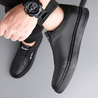 Whitby Deck™ | Leather Slip-On Trainers