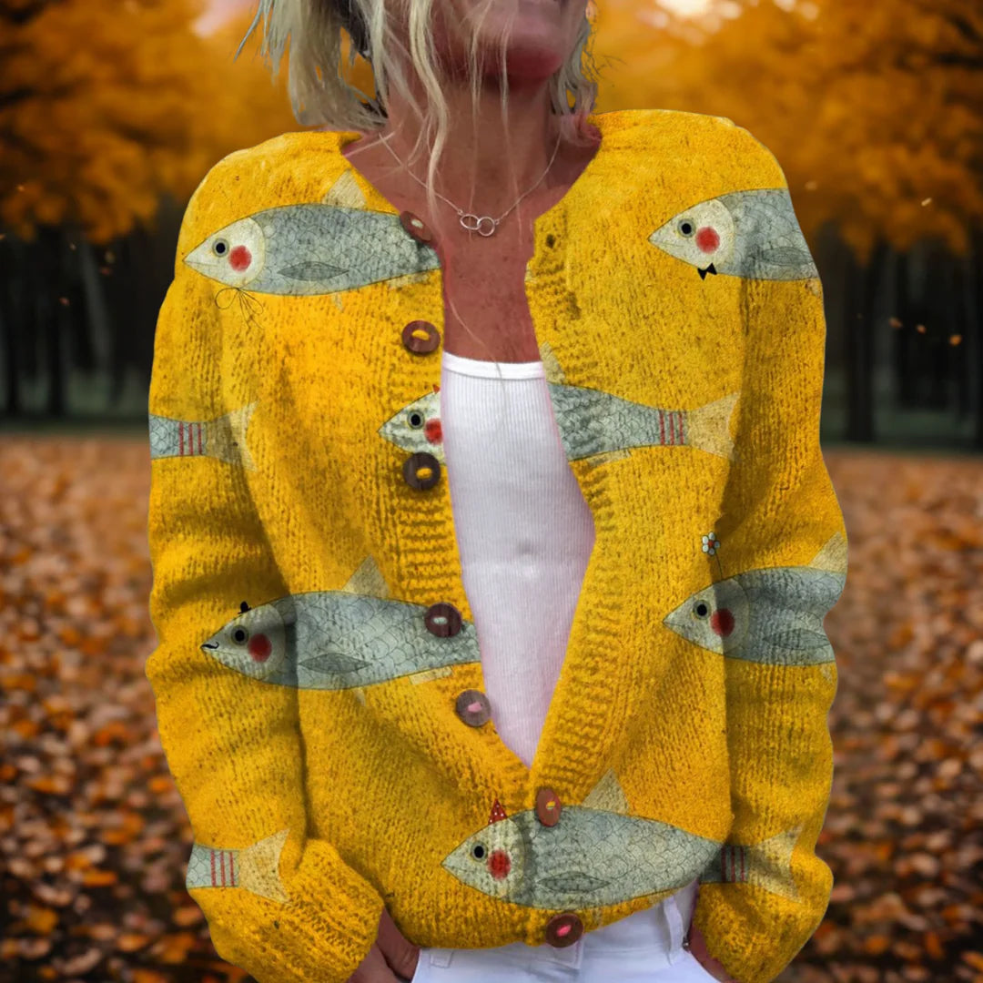 Lianora | Floral Art Cardigan