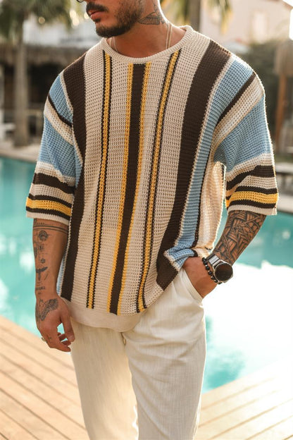 Riviera Rib™ | Linen-Knit Relaxed Tee