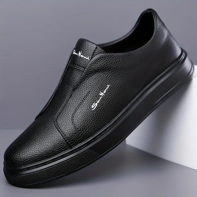 Whitby Deck™ | Leather Slip-On Trainers
