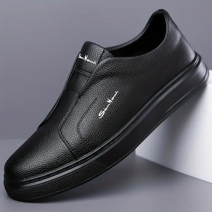 Whitby Deck™ | Leather Slip-On Trainers