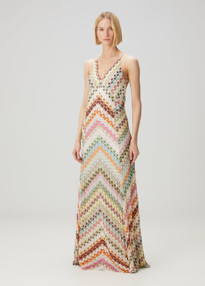 Shoreditch Glow™ | Open Back Knit Maxi Dress