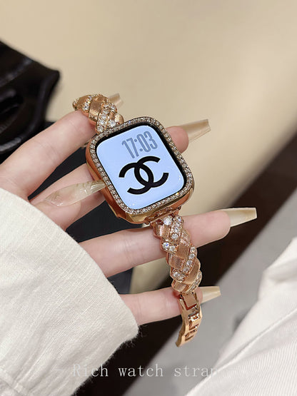 Crown Jewels™ | Diamond-Encrusted Watch Bracelet