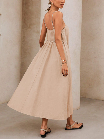 Riviera Grace™ | Two-Tone Striped Maxi Dress
