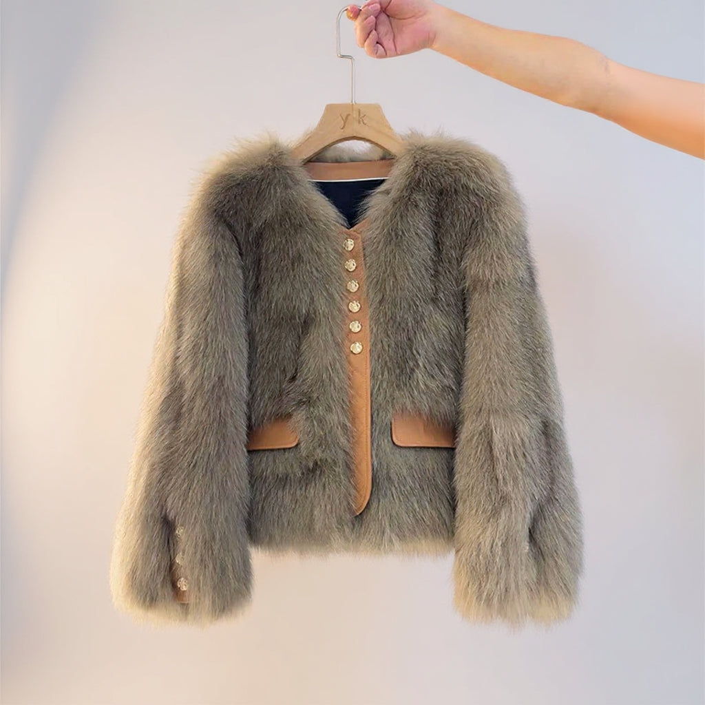 Clara Montrose™ | Luxe Fox Fur Jacket