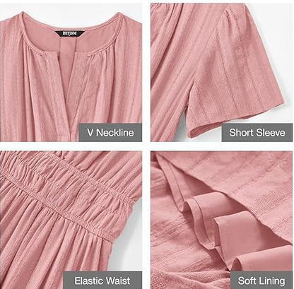 Brighton Belle™ | Floaty V-Neck Day Dress